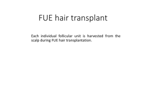 FUE Hair Transplant