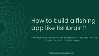 How to build a fishing app like fishbrain