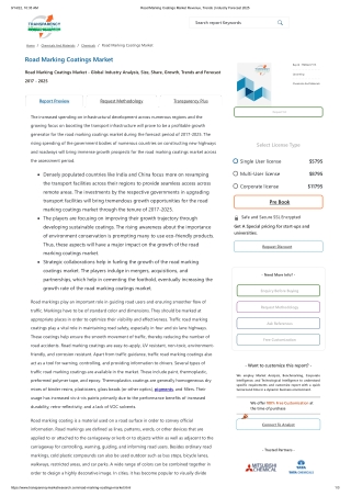 Road Marking Coatings Market Revenue, Trends | Industry Forecast 2025