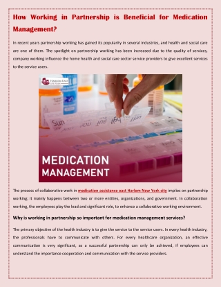 How Working in Partnership is Beneficial for Medication Management