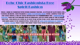 Boho Chic Fashionista Free Spirit Fashion