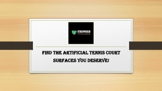 Find the Artificial Tennis Court Surfaces You Deserve