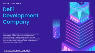 Defi Development Company in Dubai -Blocktech Brew