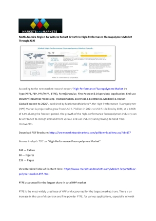 High-Performance Fluoropolymers Market