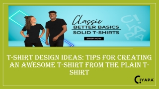 TShirt Design Ideas Tips For Creating An Awesome TShirt From The Plain T-Shirt