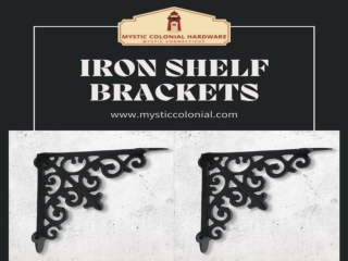 Get Some Iron Shelf Brackets To Give Your Home A Colonial Flair To It!