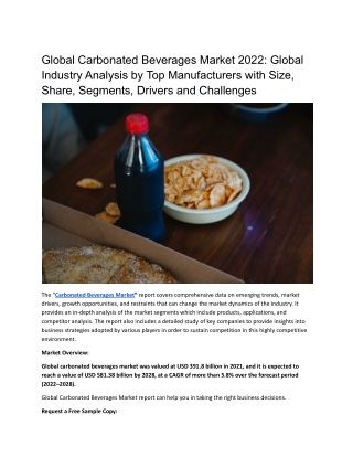 Global Carbonated Beverages Market
