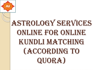 Astrology Services Online For Online Kundli matching