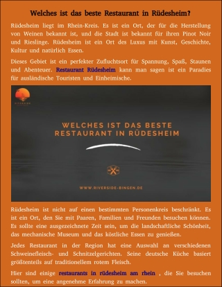 rüdesheim rhein restaurant