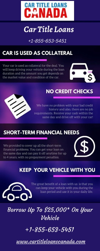 Car Title Loans - Poor Credit Doesn't Create Problem For Approval