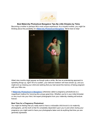 _ Best Maternity Photoshoot Bangalore Tips By Little Dimples by Tisha