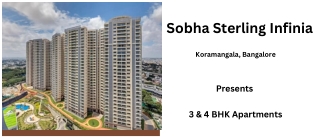 Sobha Sterling Infinia Koramangala Bangalore - E-Brochure