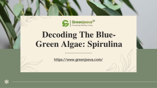 Decoding The Blue-Green Algae Spirulina