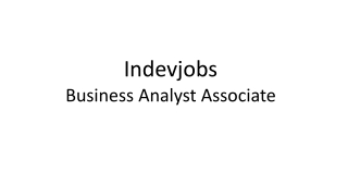 Business Analyst Associate