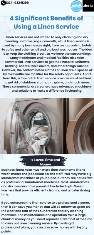 4 Significant Benefits of Using a Linen Service