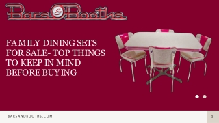 Family Dining Sets for Sale - Top Things to Keep In Mind before Buying