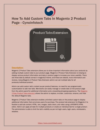 MAGENTO 2 PRODUCT TABS