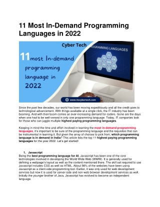 highest paying programming languages
