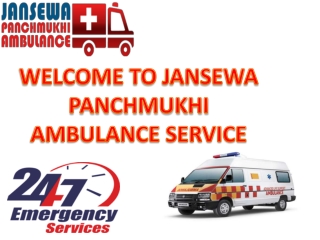 Jansewa Panchmukhi Ambulance in Vasant Vihar and Saket to Provide Transfer with Safety and Hygiene