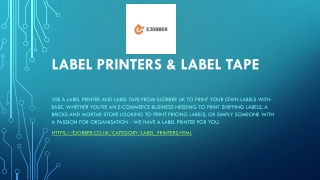 Label Printers & Label Tape