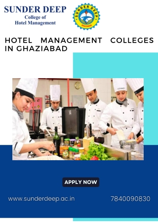 Be future ready with Hotel Management Colleges in Ghaziabad