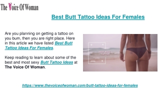 Best Butt Tattoo Ideas For Females