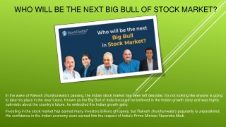 Who Will Be The Next Big Bull Of