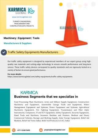 Traffic Safety Equipments Manufacturers