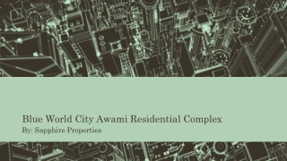 Blue World City Awami Residential Complex