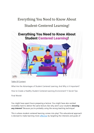 Everything You Need to Know About Student