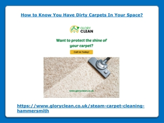 How to Know You Have Dirty Carpets In Your Space