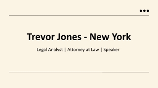 Trevor Jones - New York - An Accomplished Professional