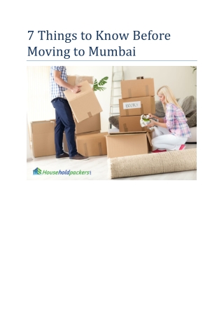 7 Things to Know Before Moving to Mumbai