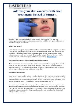 Dermal Fillers