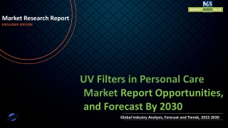 UV Filters in Personal Care Market Revenue Growth and Quantitative Analysis Ti