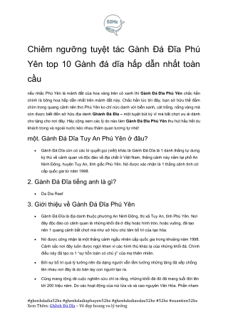 Cam Nang Chinh Phuc Ghenh Da Dia Phu Yen Xuantien52hz
