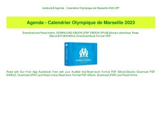 textbook$ Agenda - Calendrier Olympique de Marseille 2023 ZIP