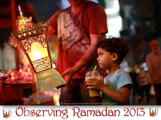 Observing Ramadan 2013 (part 1)