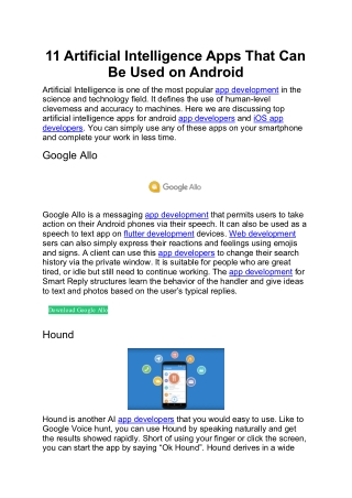 11 Artificial Intelligence Apps That Can Be Used on Android