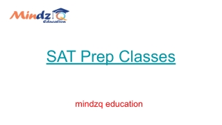 SAT Prep Classes