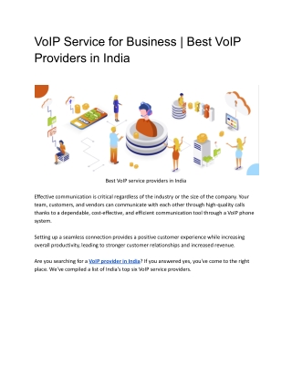VoIP Service for Business _ Best VoIP Providers in India