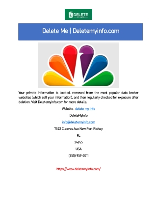 Delete Me | Deletemyinfo.com