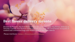 Best flower delivery toronto