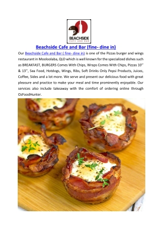 Up to 10% Offer - Order Now Beachside Cafe and Bar
