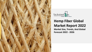 Hemp Fiber Market Report 2022 | Size, Share, Key Drivers Forecast To 2031