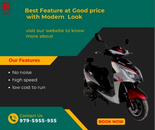 This Electric Scooter Manufacturers in India Provides Best Feature at Good price  with Modern  Look