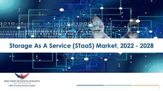 Storage As A Service (STaaS) Market Size, Growth and Research Report 2028