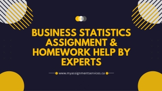 Business Statistics Assignment & Homework Help by Experts