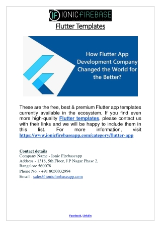 Flutter Templates