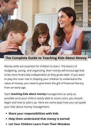 The Complete Guide to Teaching Kids About Money